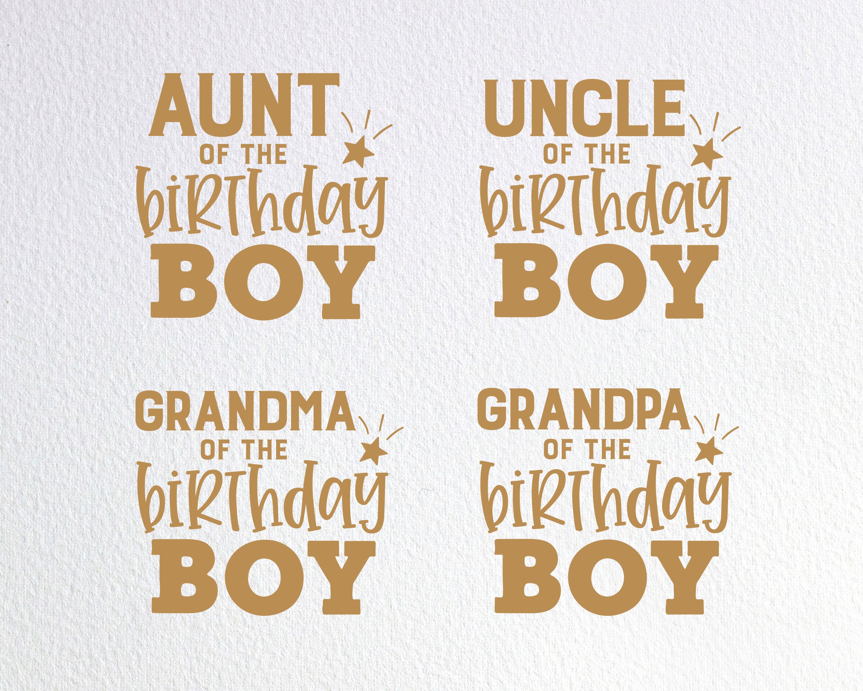 Download Aunt Uncle Grandma Grandpa Of The Birthday Boy Svg ...