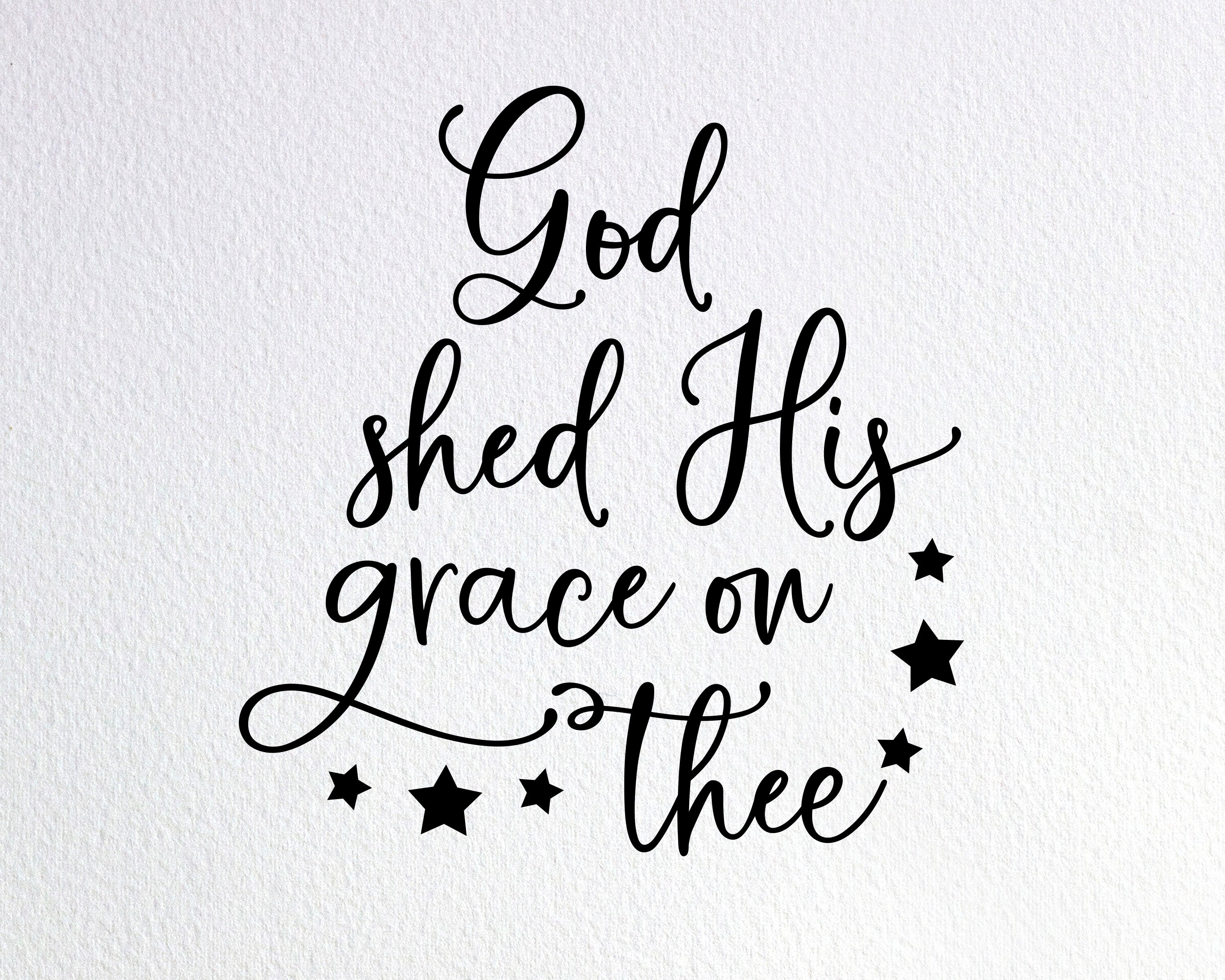 God Shed His Grace On Thee Svg 4th Of July Svg Fourth Of | Etsy