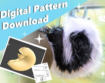 Curly Husky Fursuit Tail Pattern -PDF-