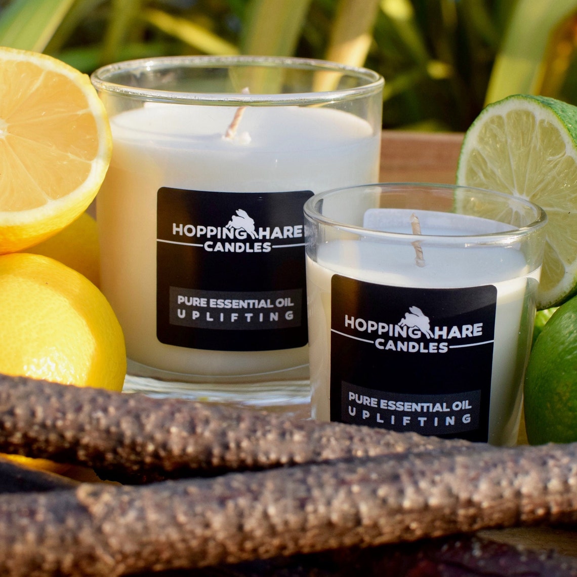 9cl Uplifting Essential Oil Candle Etsy