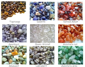 DIY 30 / 60 / 100 / 200 pieces gemstone splinter beads chips nuggets 5-8 mm energy jewelry necklace bracelet earrings jewelry making DIY