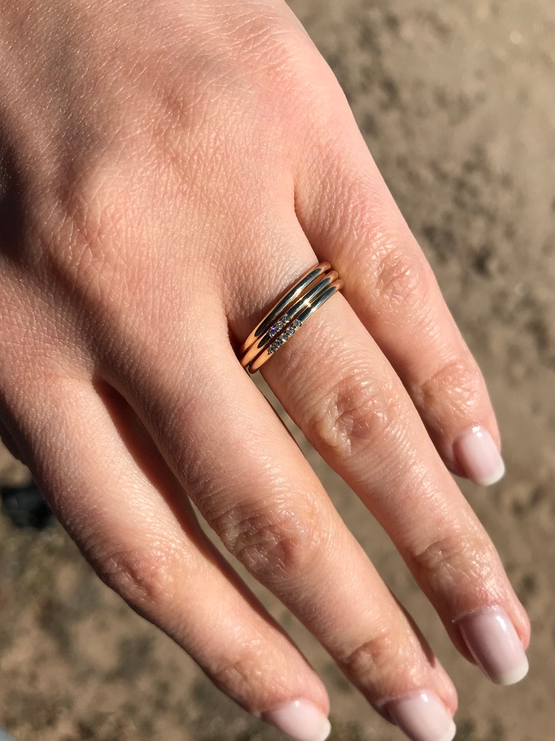 14k thin ring