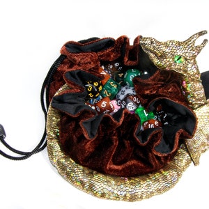 DND dice bag, Dragon dice bag, dice holder
