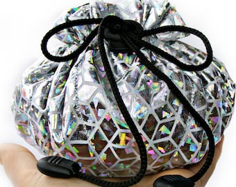 Holographic dnd dice bag pockets Dice pouch