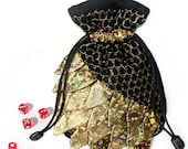 Dragon scales dice bag, dragon egg dice bag, dice bag of holding, dnd dice bag, dice pouch, dice holder