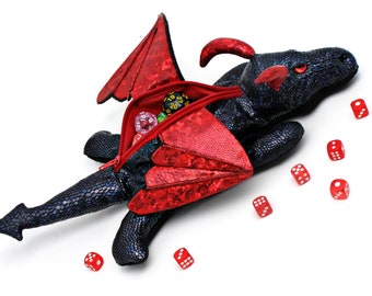 Dragon Plush Dice Bag DND Dice Holder