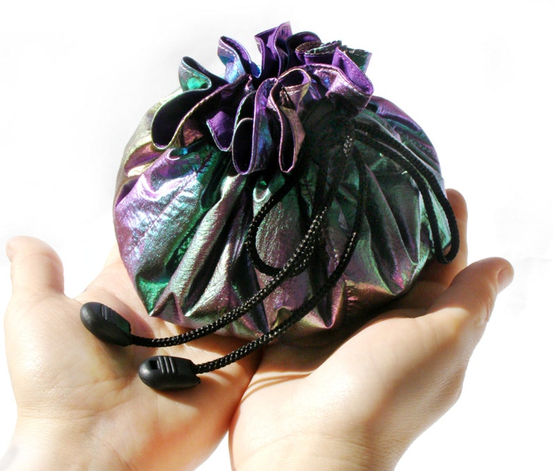 Large neon dice bag with pockets dnd dice bag dice pouch etsy