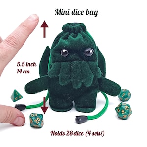 Cthulhu-dobbelzak, dobbelsteenhouder, dnd-cadeaus