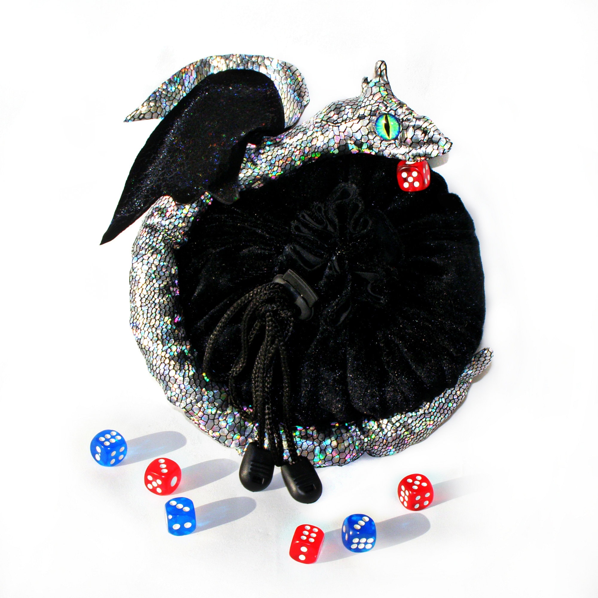 Dragon dice bag. large dice bag. dnd dice pouch. Dragon scale Etsy