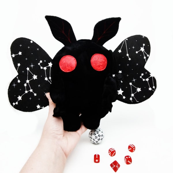 Mothman Plush Dice Bag DND Dice Storage
