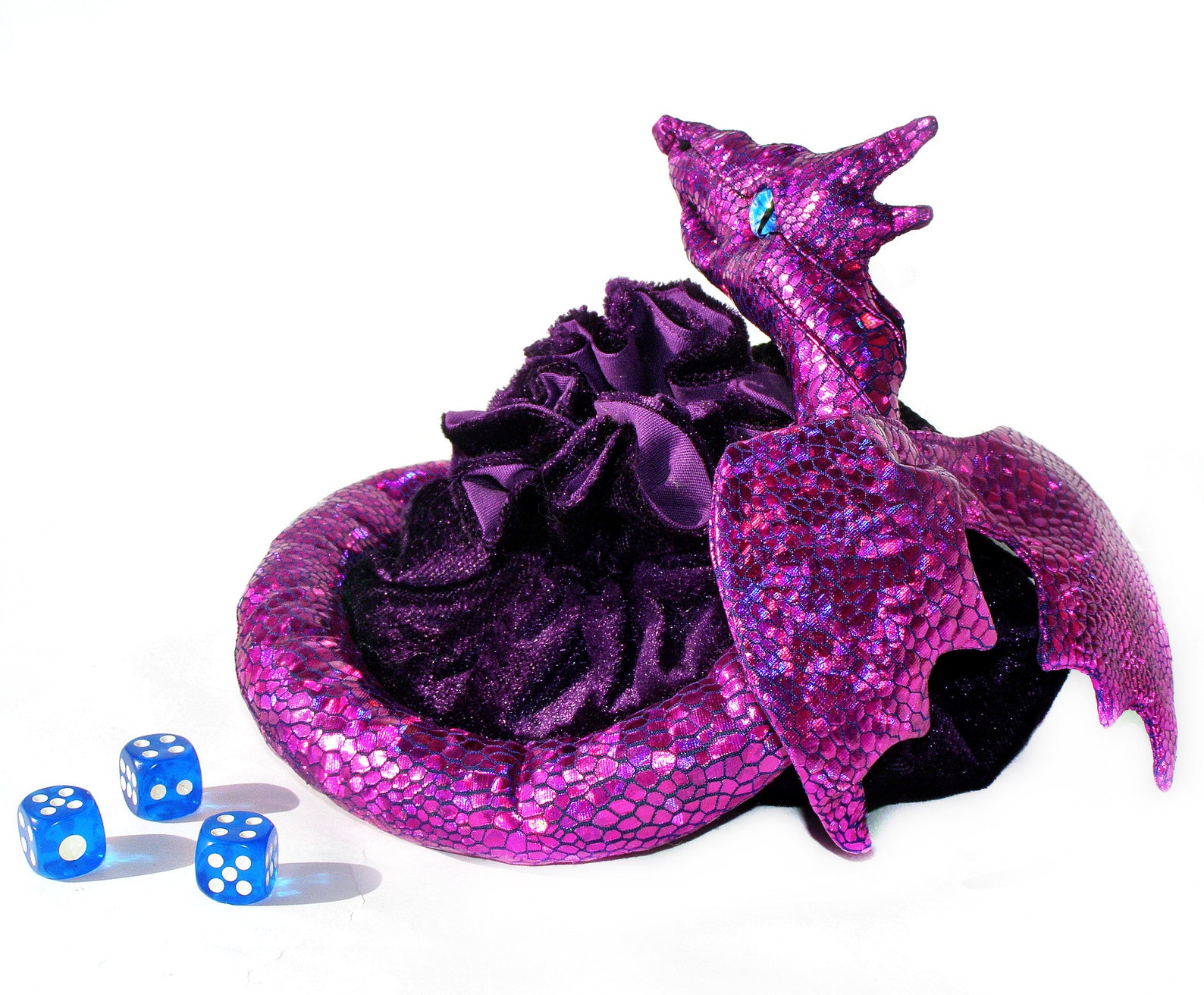 Dice Bag Dnd Purple Dragon Dice Bag Dice Pouch Dice Holder Etsy