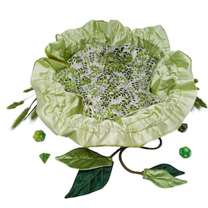 Dice bag dnd leaves dice holder druid dice storage image 6