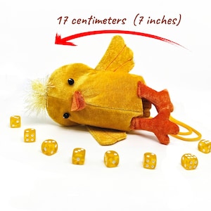 Dice bag, Duck plush dnd dice holder
