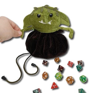 Goblin dice bag Dnd gifts Orc dice storage