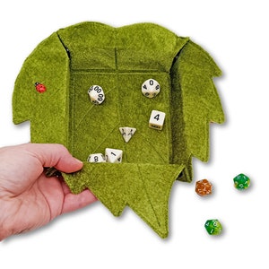 Druid tärningsbricka DND rullande bricka Löv