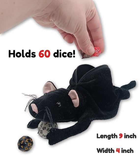 Rat dice bag DND dice holder storage Witch purse