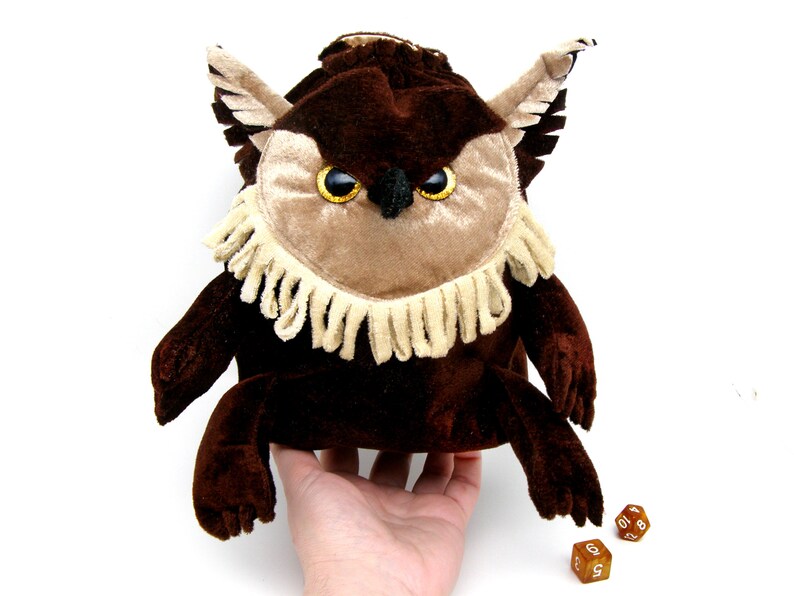 Owlbear Plush Dnd Dice Bag of Holding Dice Holder Large Dice Etsy New
