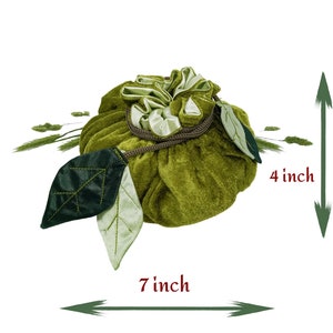 Dice bag dnd leaves dice holder druid dice storage image 3