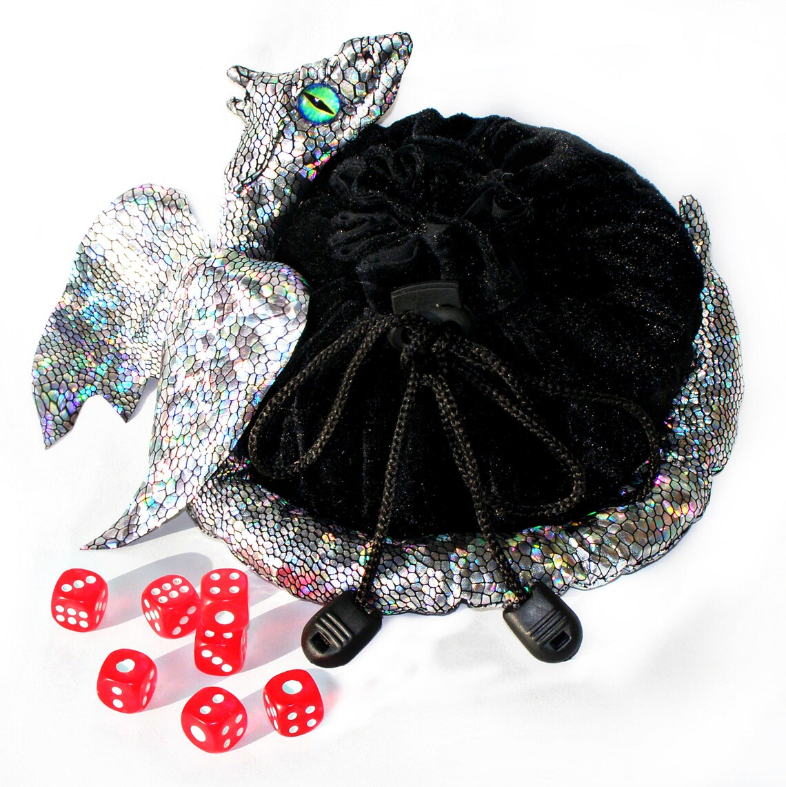 Dragon dice bag. large dice bag. dnd dice pouch. Dragon scale Etsy