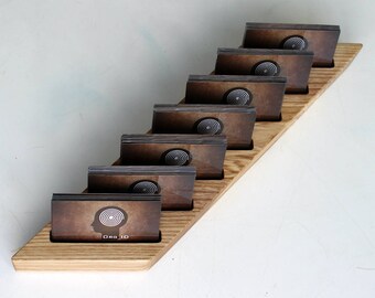 Horizontal Card Holder Ash Wood Card Stand 10 Etsy