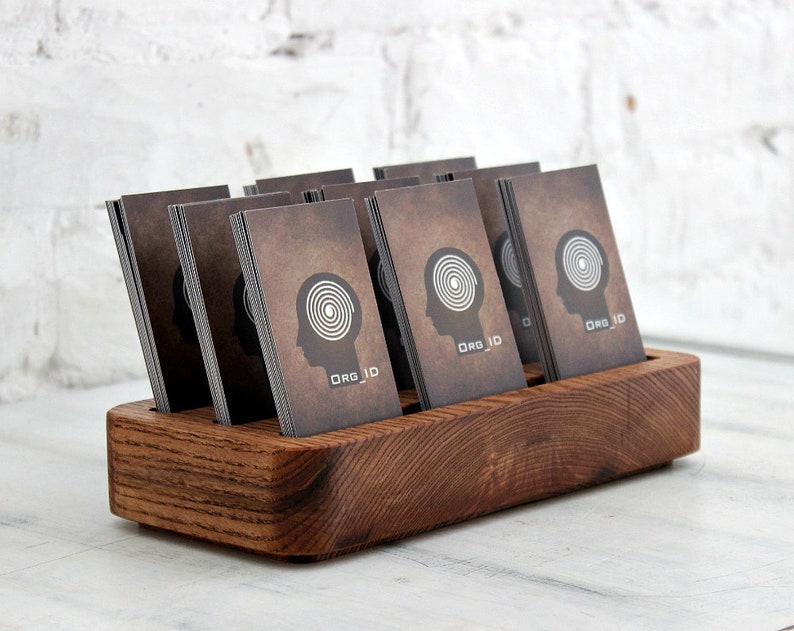 Desk Card Holder Business Cards Holder 8 6 Inch Multiple Etsy