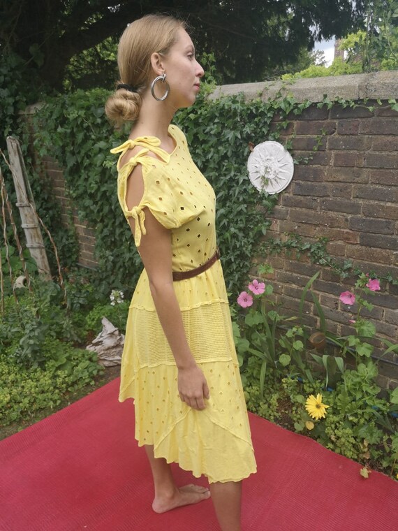 Acid Yellow 80s Summer Frock