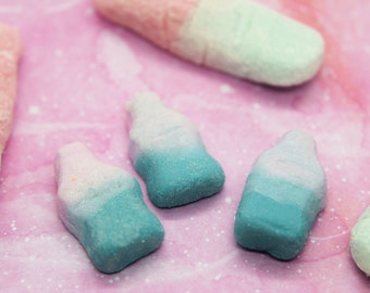 Handmade Fizzy Bubblegum Bottle Charm: Polymer Clay Food Jewelry