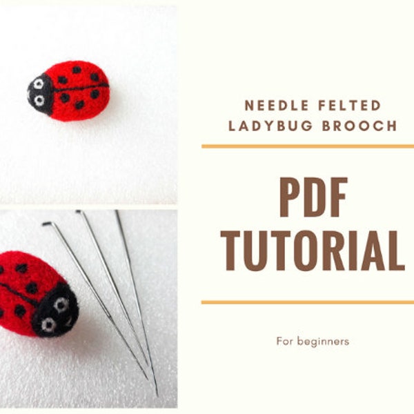 Needle Felt Ladybug Etsy