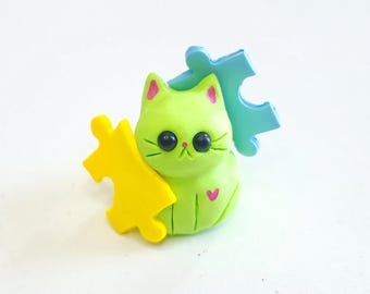Puzzle kitty- Tabbies Hobbies collection