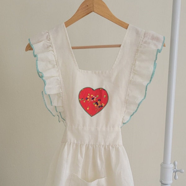 70s Handmade Ruffled Apron Tank