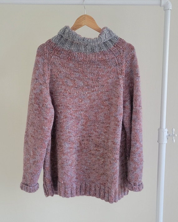 Vintage Oversized Knit Turtleneck - image 2