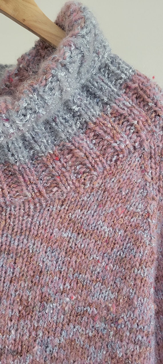 Vintage Oversized Knit Turtleneck - image 3