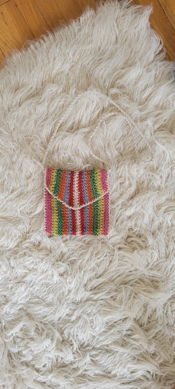 60s Bobbie Jerome Mini Rainbow Crossbody/Made in I