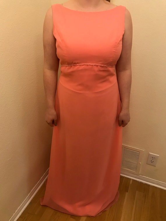 Dress Beautiful Pink /Orange Dress  Great Back Be… - image 2