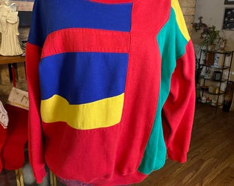 Vintage CST Sport color block Sweatshirt