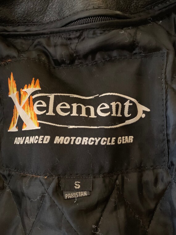 Biker Leather Motorcycle Jacket Womens Black Xele… - image 10