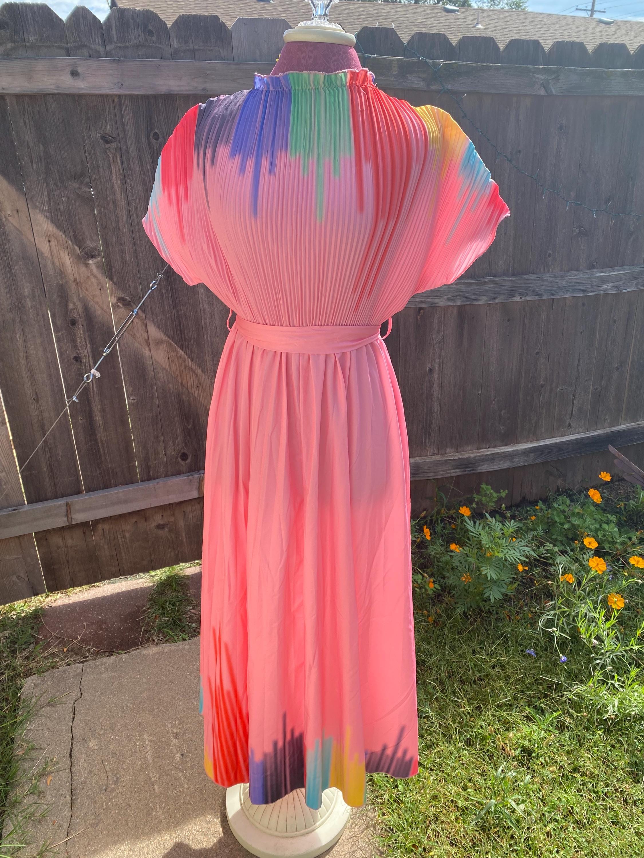 Vintage Pink Disco Dress - Etsy Vintage Pink Disco Dress - Etsy
