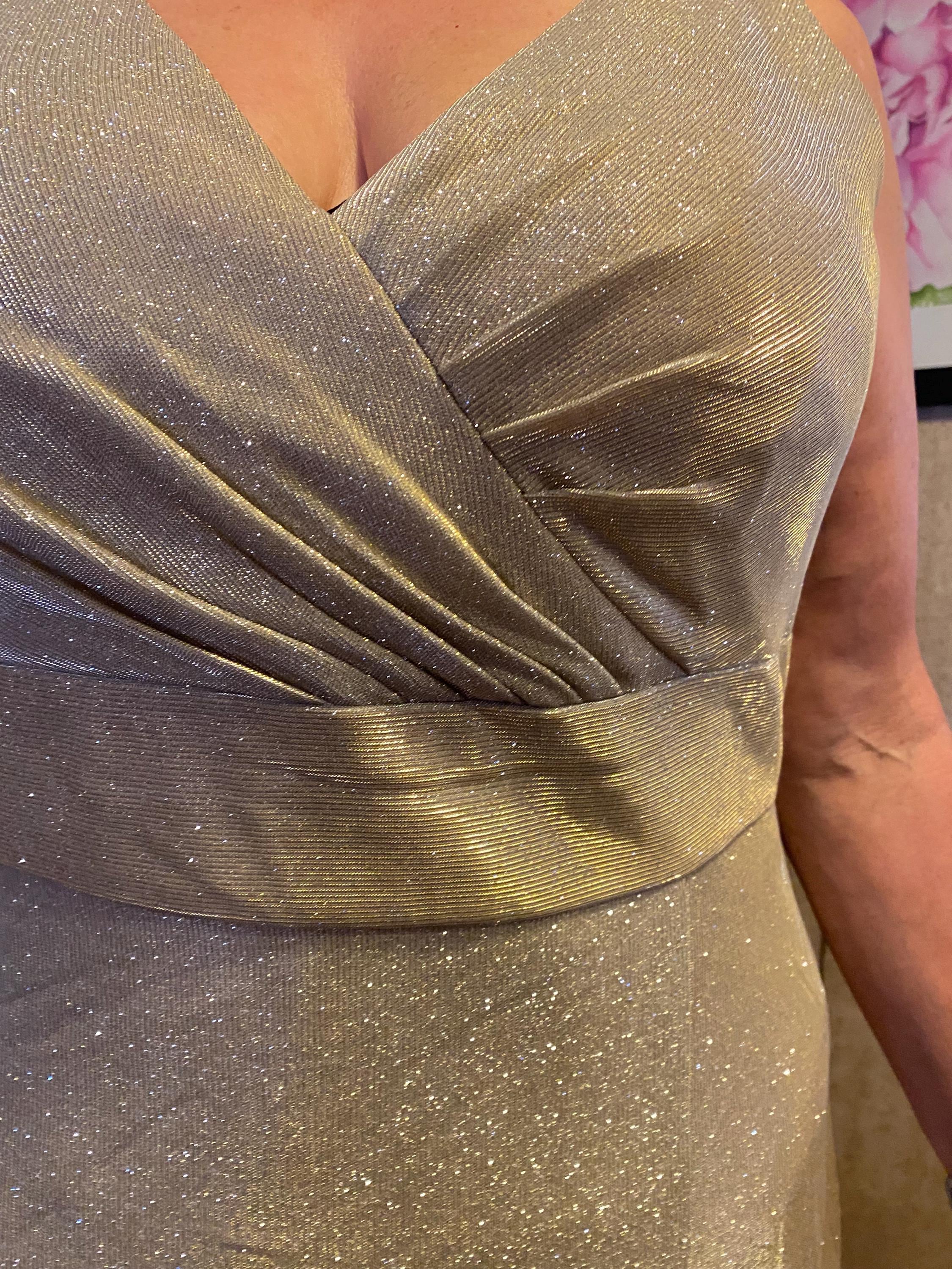 oleg cassini gold dress This vintage Black Tie by Oleg Cassini gold fringe dress is giving Tina  Turner vibes. Covered in shimmering fringe from shoulder to hem, it catches  the light with every step and creates incredible