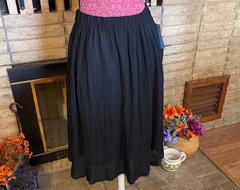 Black Pleated Skirt by Passports Size 4-6