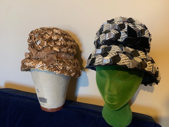 1960s Union‎ Label Raffia Hat w/Ribbon s-l400.jpg main image 4