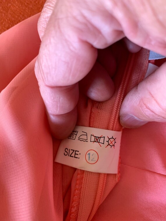 Dress Beautiful Pink /Orange Dress  Great Back Be… - image 7