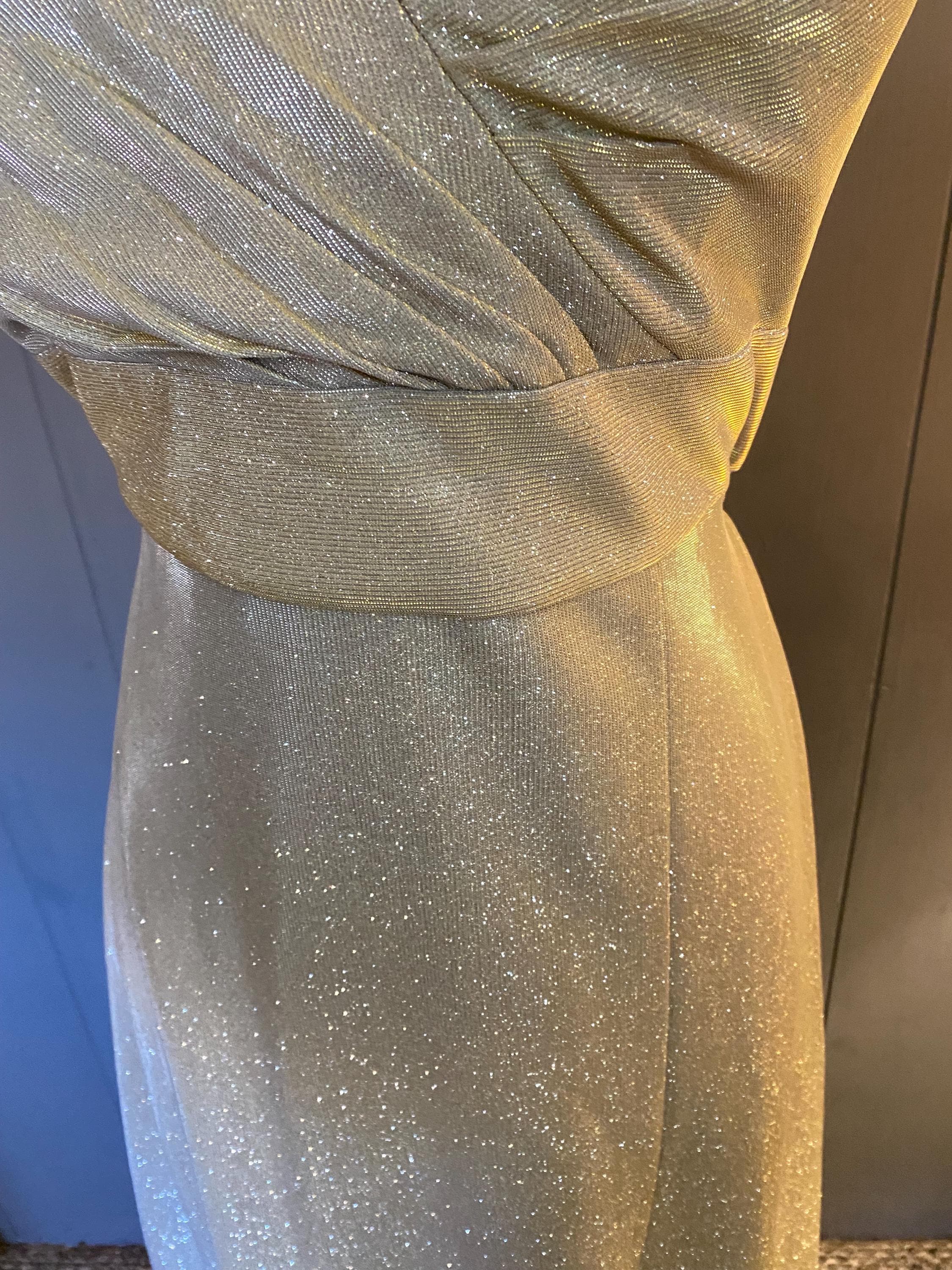 oleg cassini gold dress David's Bridal
