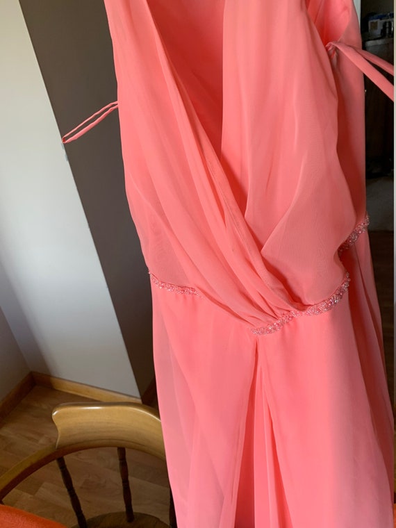 Dress Beautiful Pink /Orange Dress  Great Back Be… - image 10