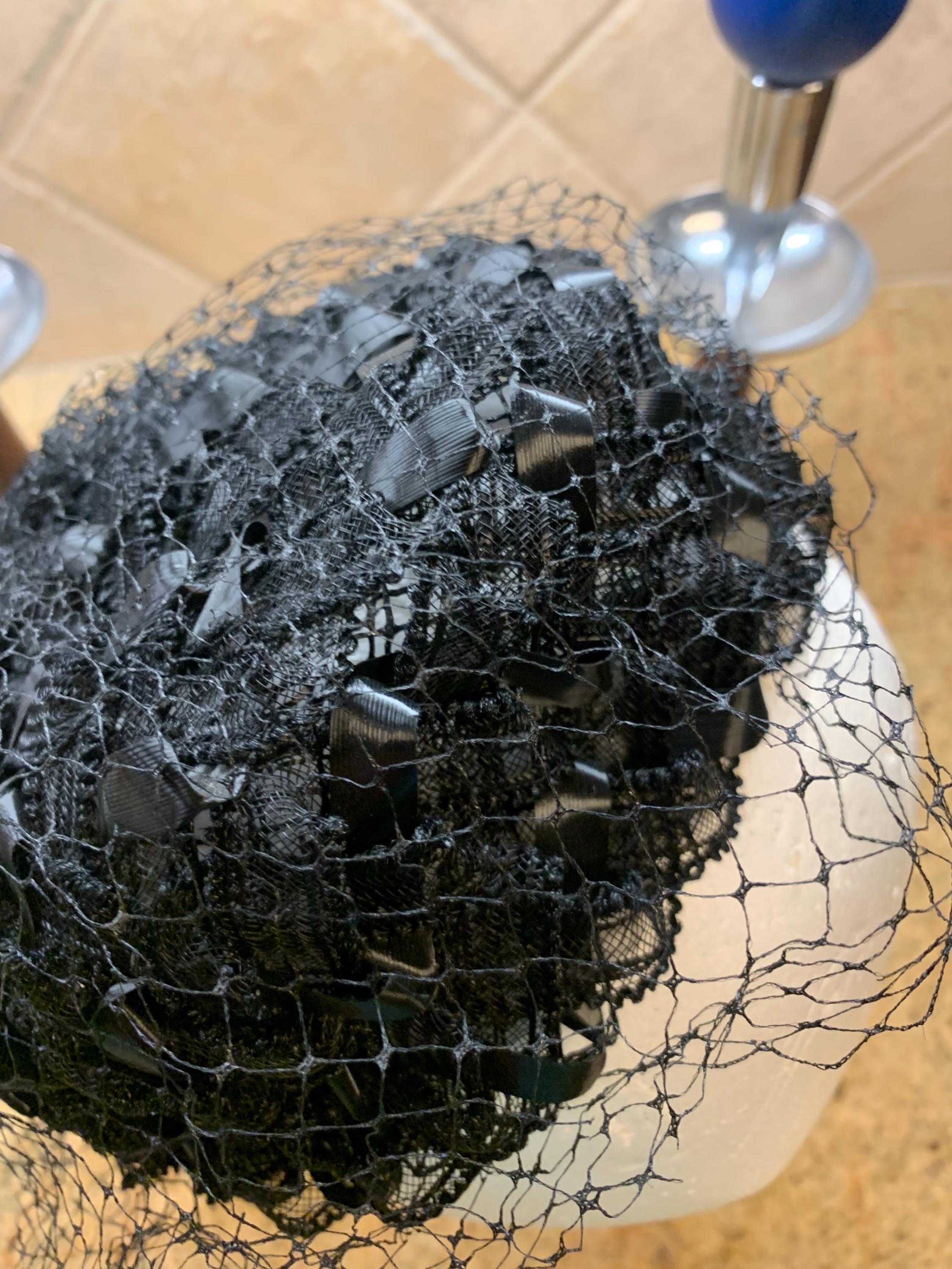 Black Woven Raffia Pillbox Hat Vintage Brown Tear Shape Pillbox Plain Hats-UQ01R-0-22- Sun Yorkos  main image 2