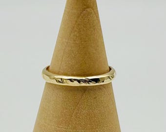 Hammered 14K Gold Filled Toe Ring, Adjustable Midi Ring