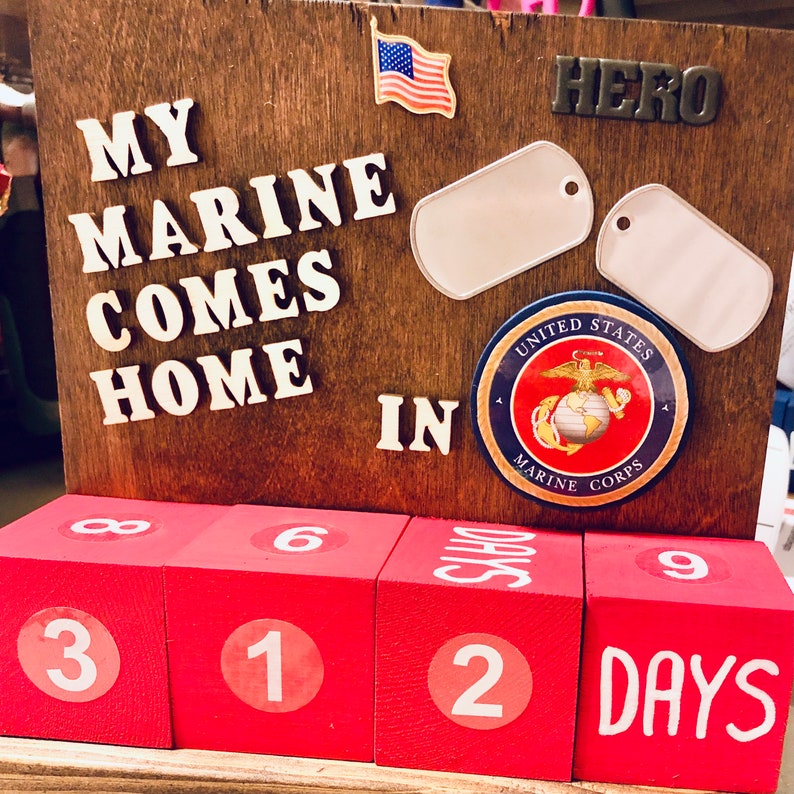 US Marine Deployment Gift Countdown Calendar Etsy