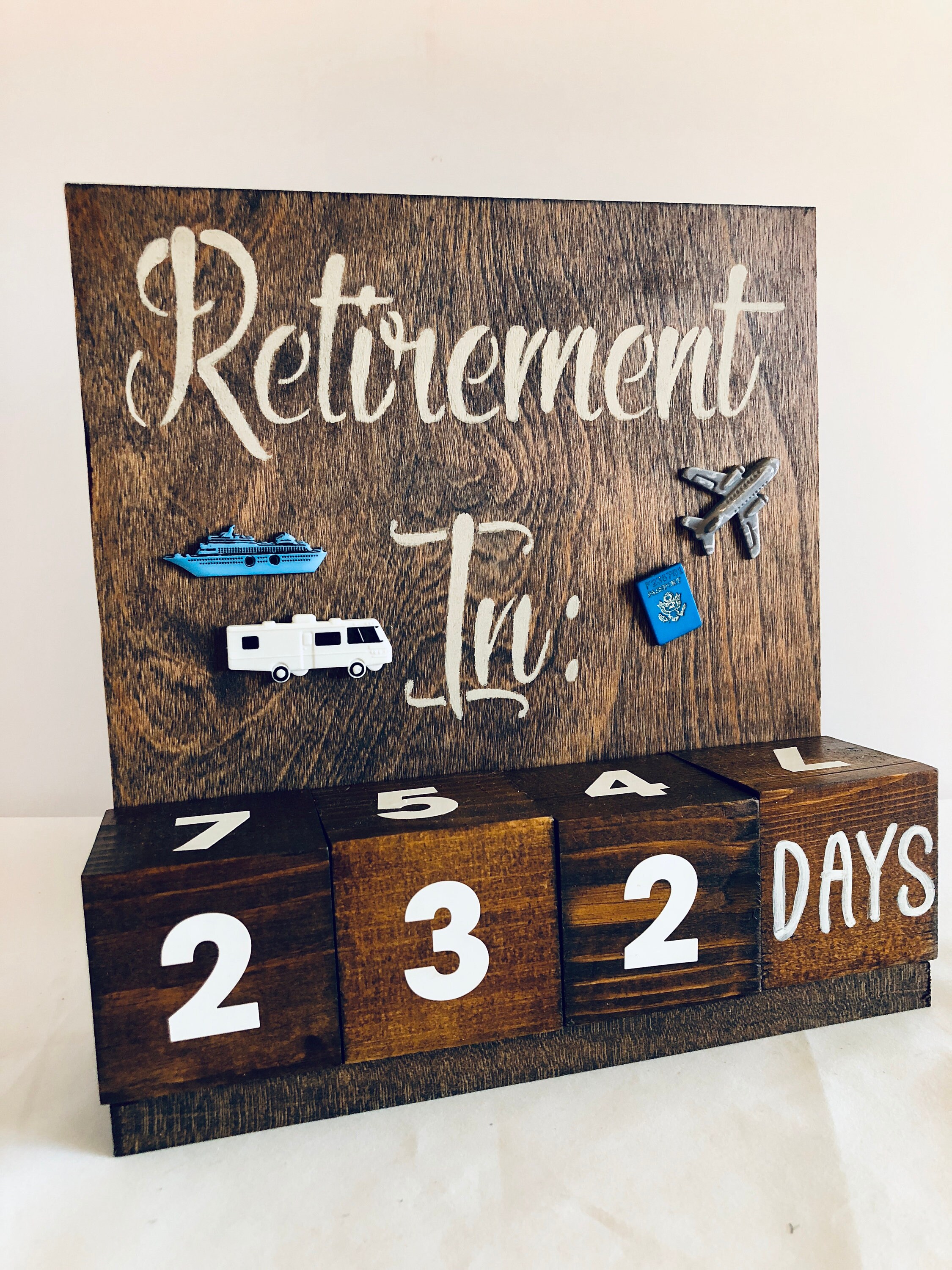 Ruhestand Countdown Kalender Reise Thema Geschenk für - Etsy.de