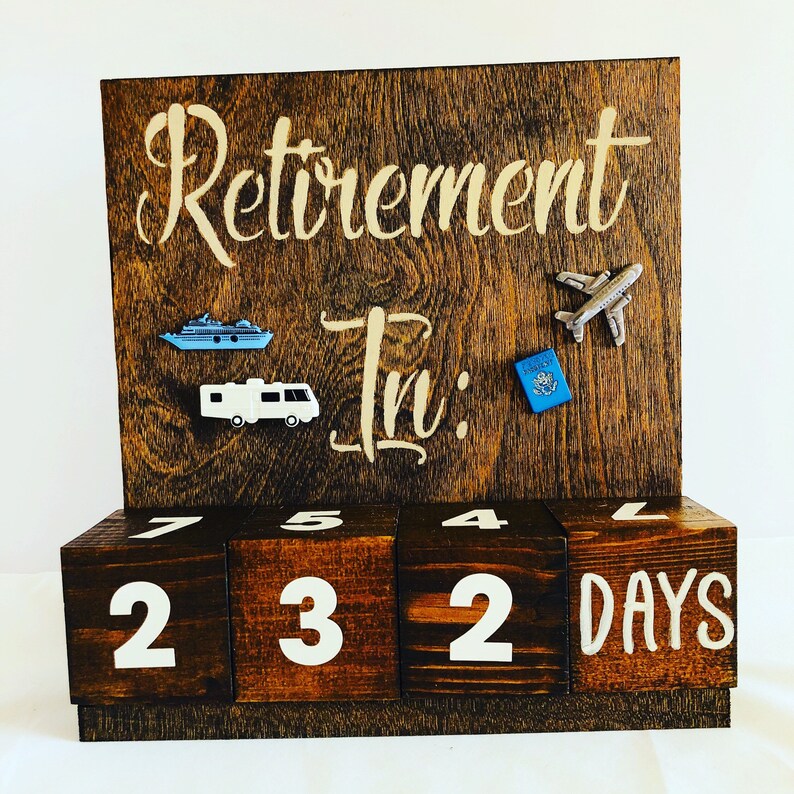 Ruhestand Countdown Kalender Reise Thema Geschenk für Etsy.de