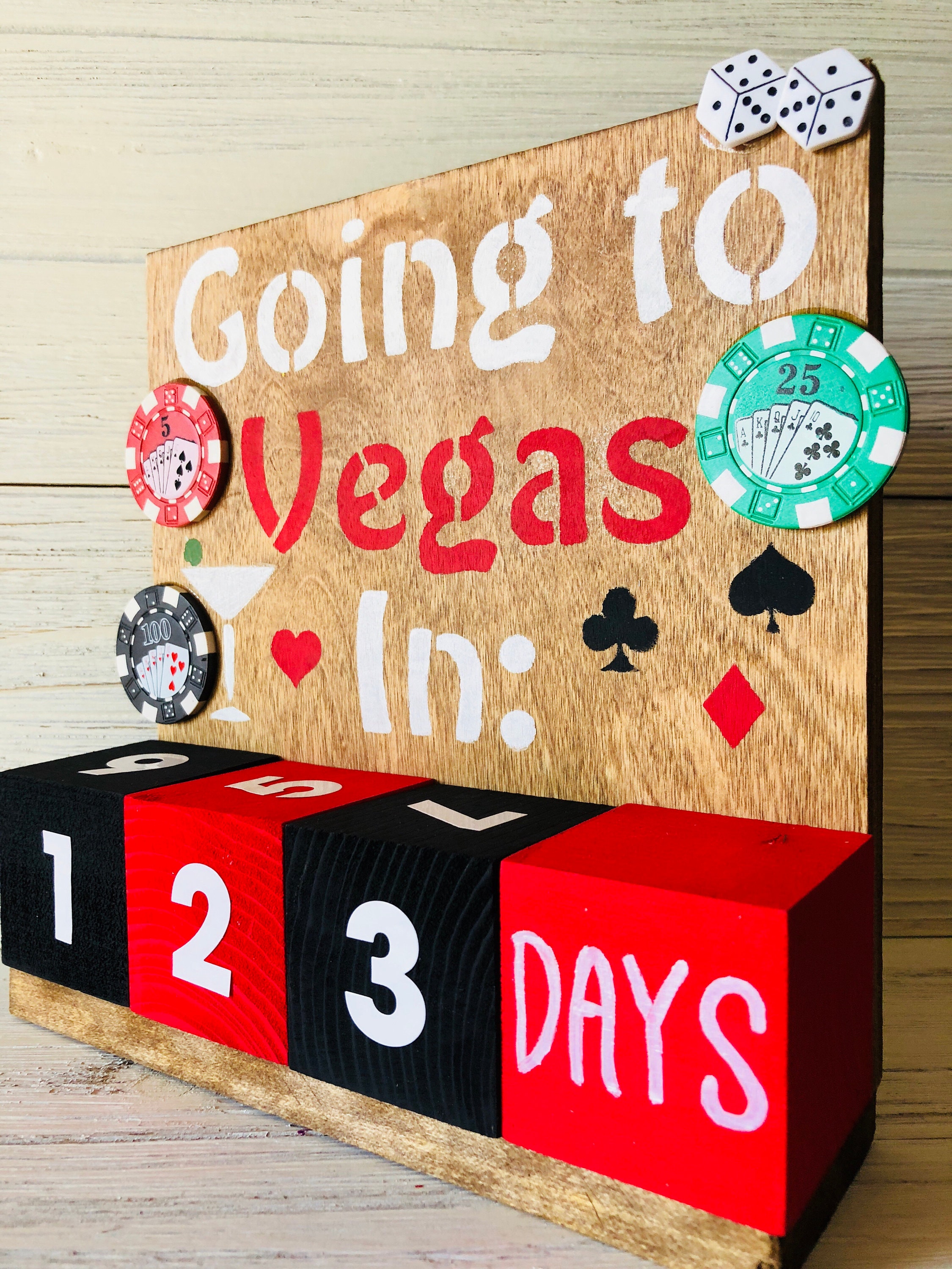 Las Vegas Countdown Calendar Etsy