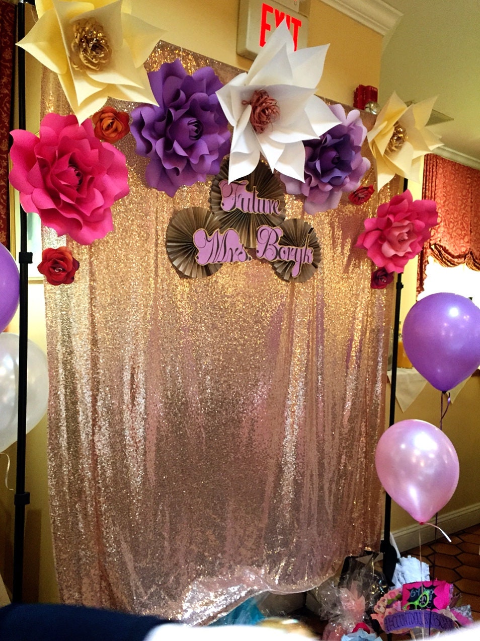 Backdrop for Wedding, Bridal Shower, Engagement Party, Birthday Etsy